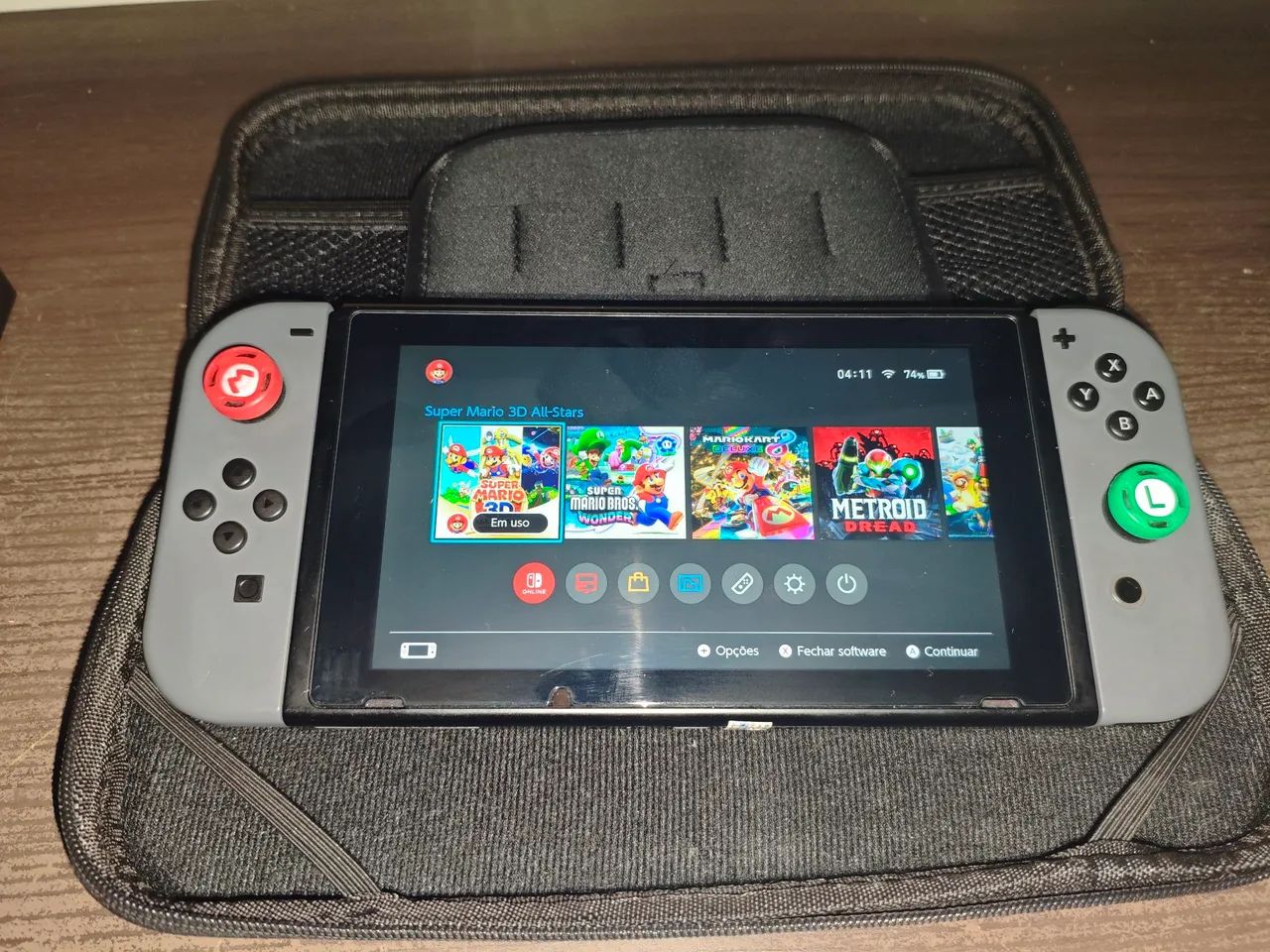 Nintendo Switch v2 desbloqueado, troco por drone. - Foto 2