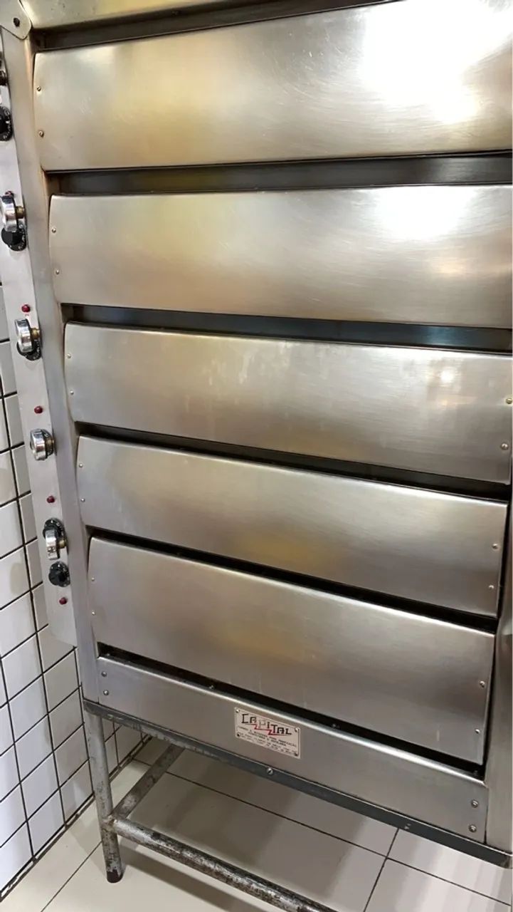 Forno elétrico industrial de várias câmaras