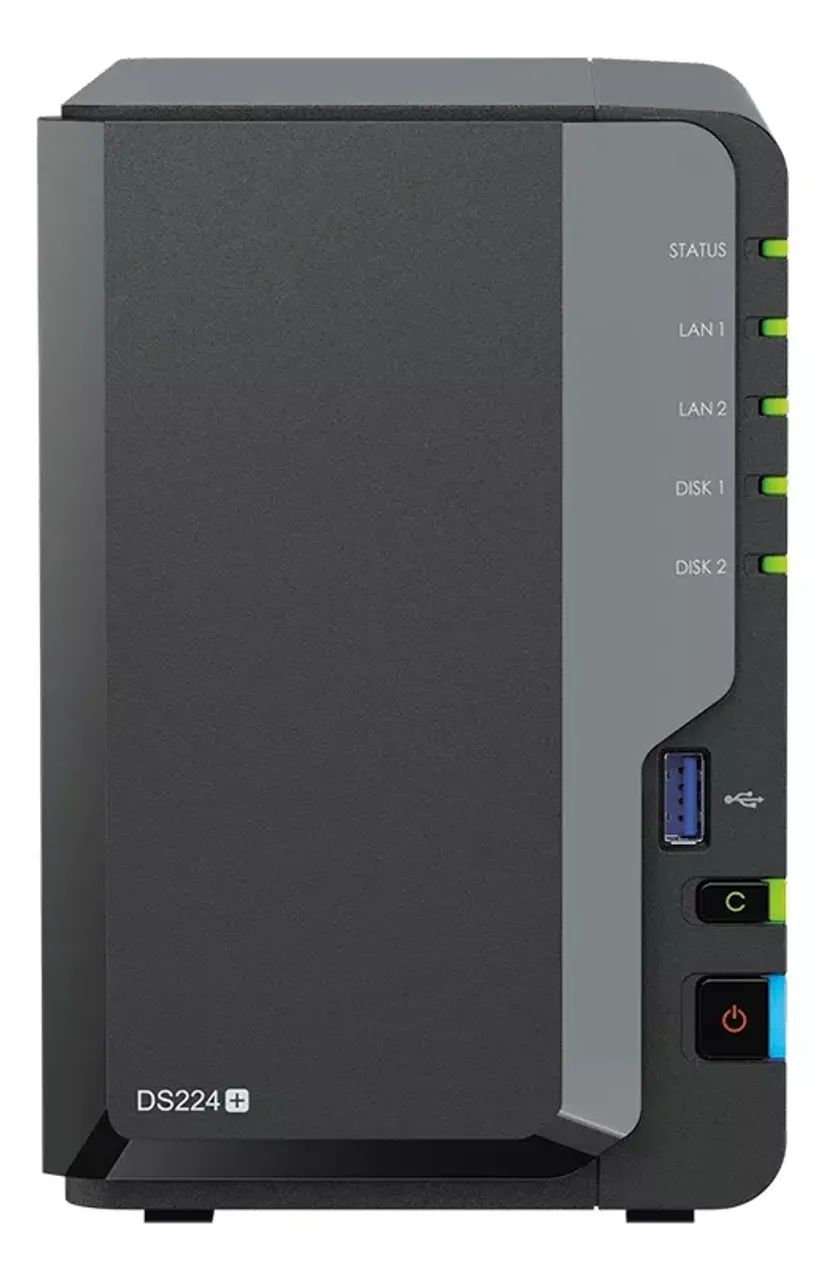 Servidor Nas Synology Ds224+ Com 2 Baias + 16tb - Aceito Troca Macbook - Foto 2