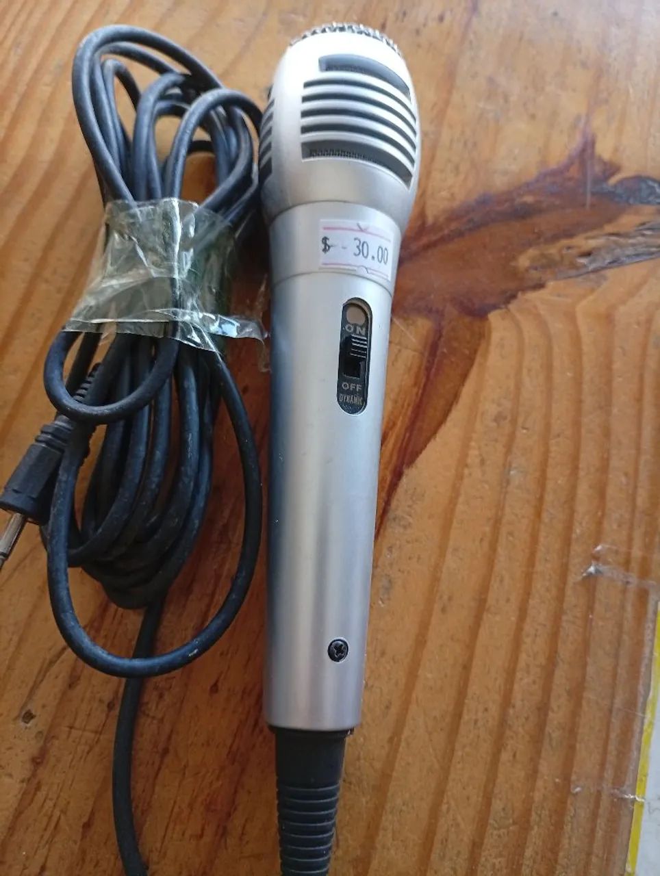 Microfone usado entrada p2