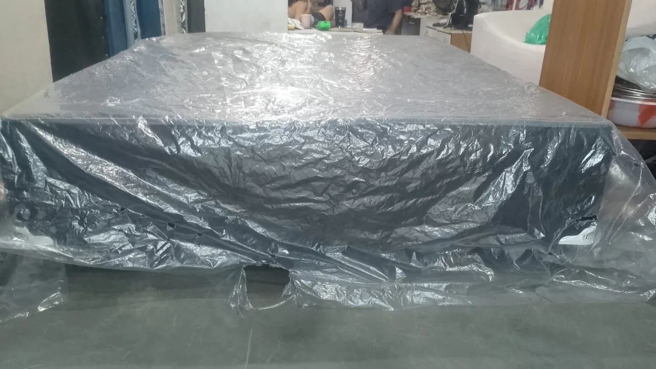 Cama Box Casal Queen Nova - Espuma (ENTREGA GRÁTIS) - Foto 2