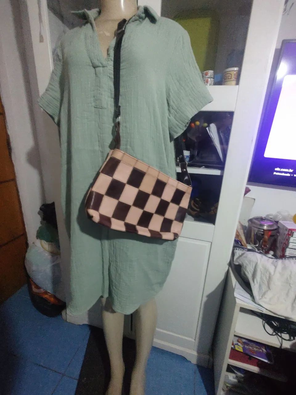 Bolsa couro tiracolo  - Foto 2