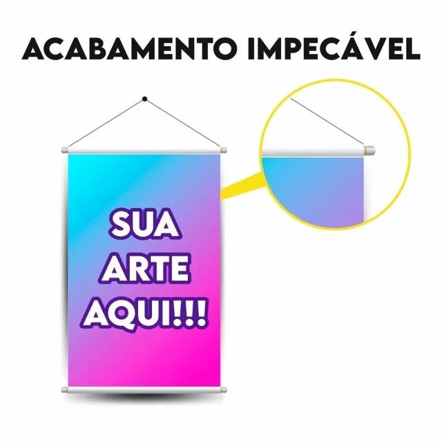 Banner Personalizado 40x60 com acabamento - Foto 2