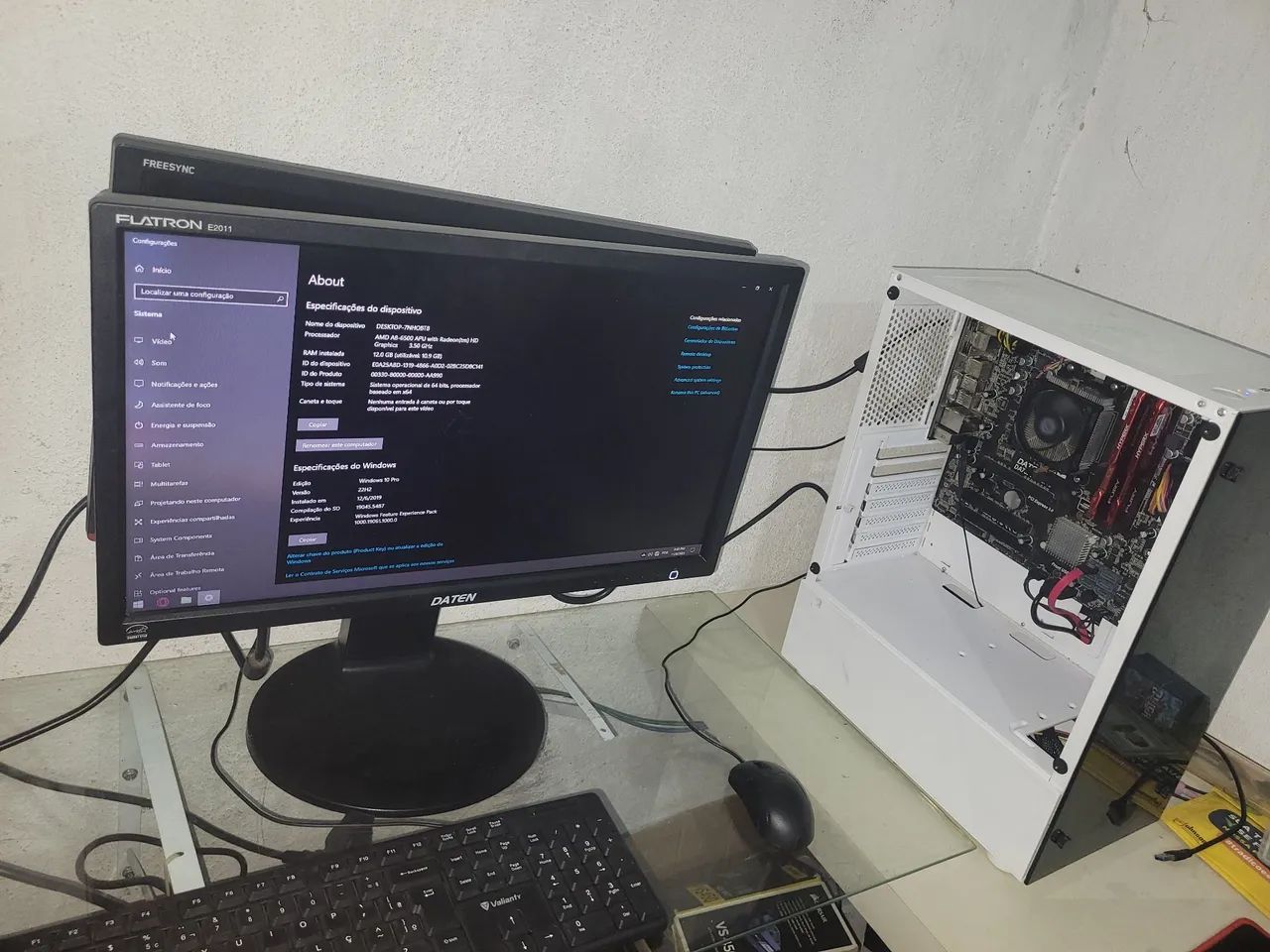 PC gamer amd a8 6500b placa de vídeo hd8570D 12gb Só hoje 1500$ Zap: + *