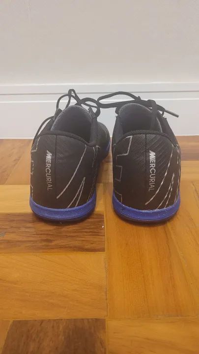 chuteira nike mercurial vapor 15 club futsal - preto - Foto 2