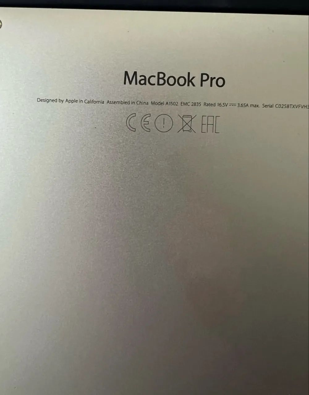 MacBook Pro, ano 2016, modelo a1502 - Foto 2
