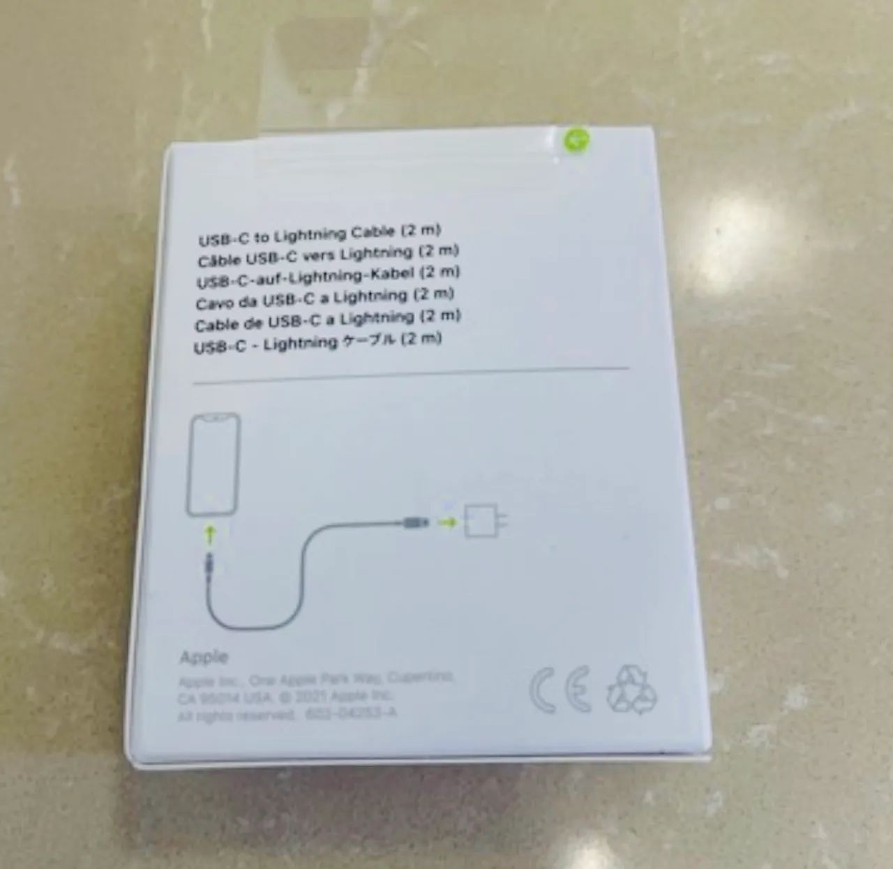 Cabo USB-C para Lightning Apple 2m novo lacrado 240w - Foto 2