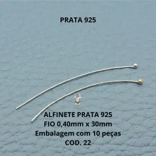 Fecho Prata 925 - Peças Montagem Prata 925 -Correntes por metro, terminais, fio de prata. - Foto 2