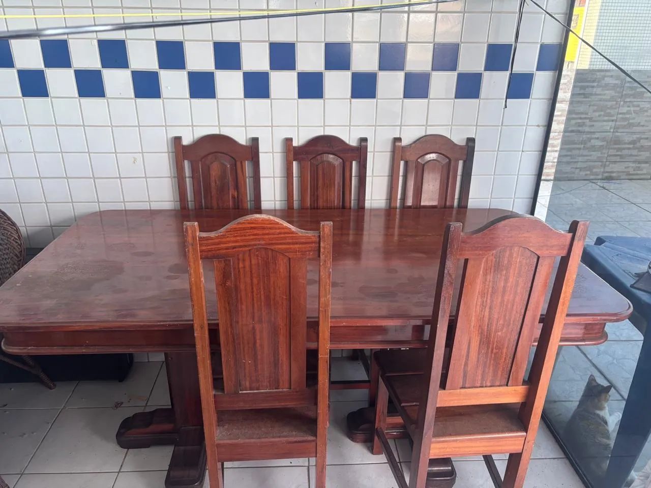 Mesa madeira legitima 6 lugares - Foto 2