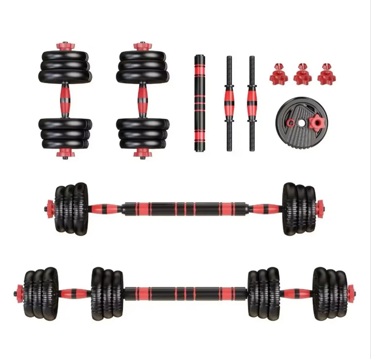 Pesos academia 20kg +halteres