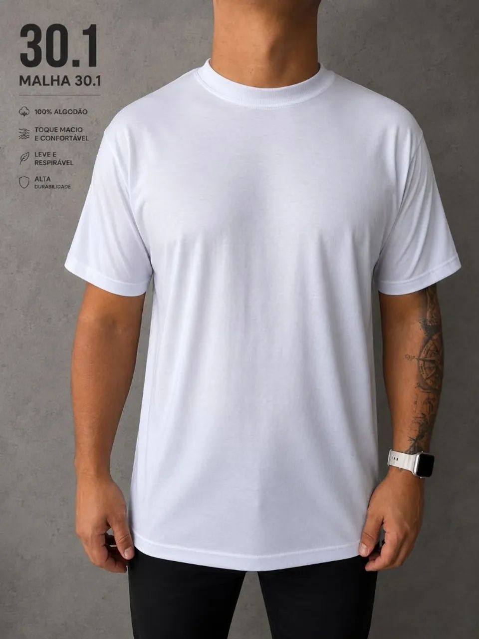 Camisas Malha 30.1 Atacado - Foto 3