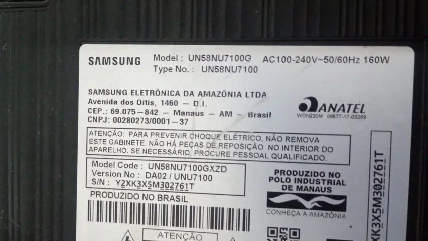 tv smart sumsung de 58 polegadas 