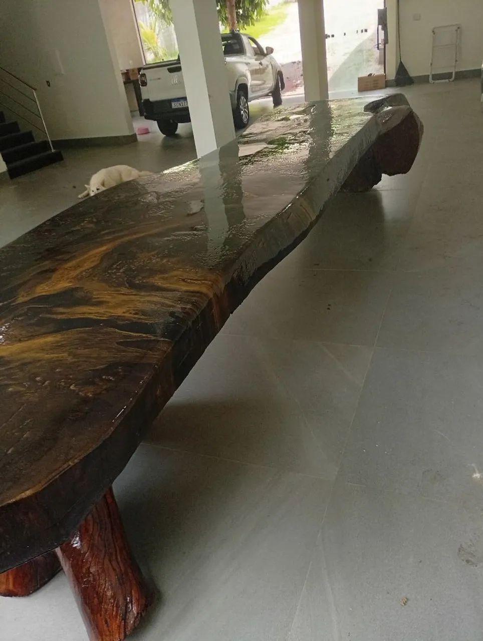 Mesa Madeira maciça Rústica em Cascata - Foto 4
