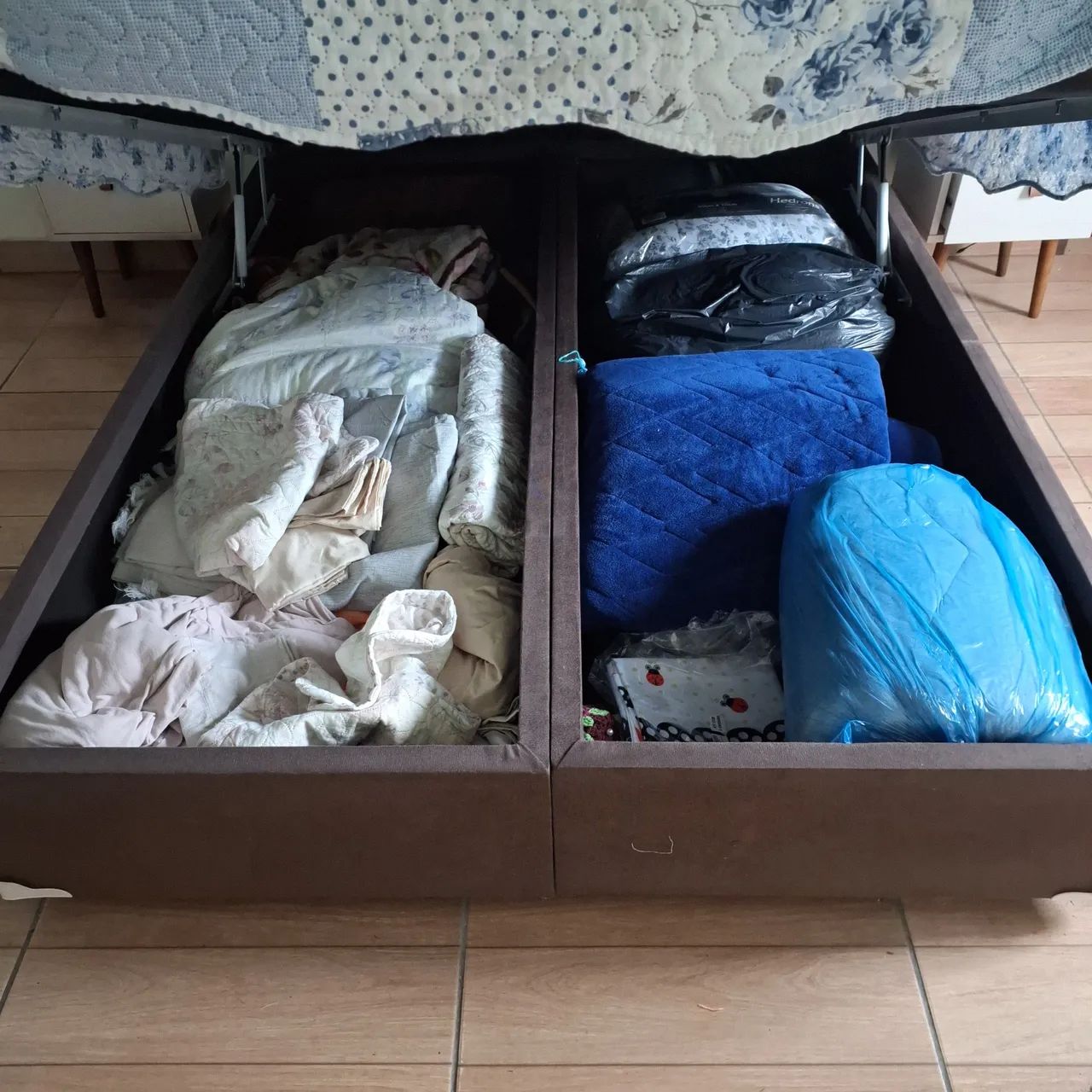 Urgente  Cama box  com baú  queen size - Foto 3
