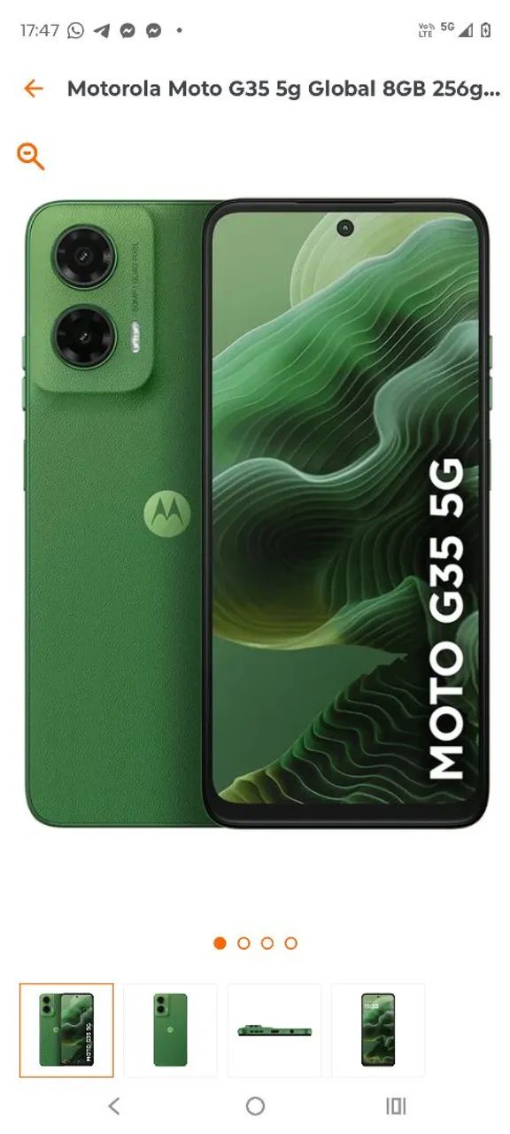 Celular Lacrado da Motorola G35 256Gb,5G.NFC,etc.. - Foto 5