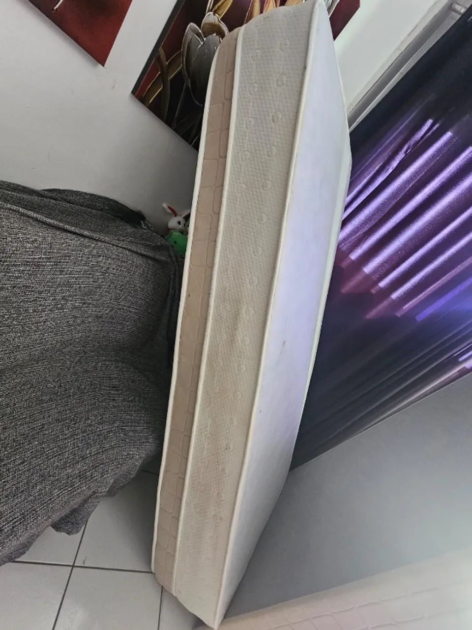 Cama solteiro usada com box - R$ 70 - Foto 5