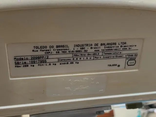 BALANÇA ELETRÔNICA TOLEDO 200KG -Modelo 2098PP - Foto 5