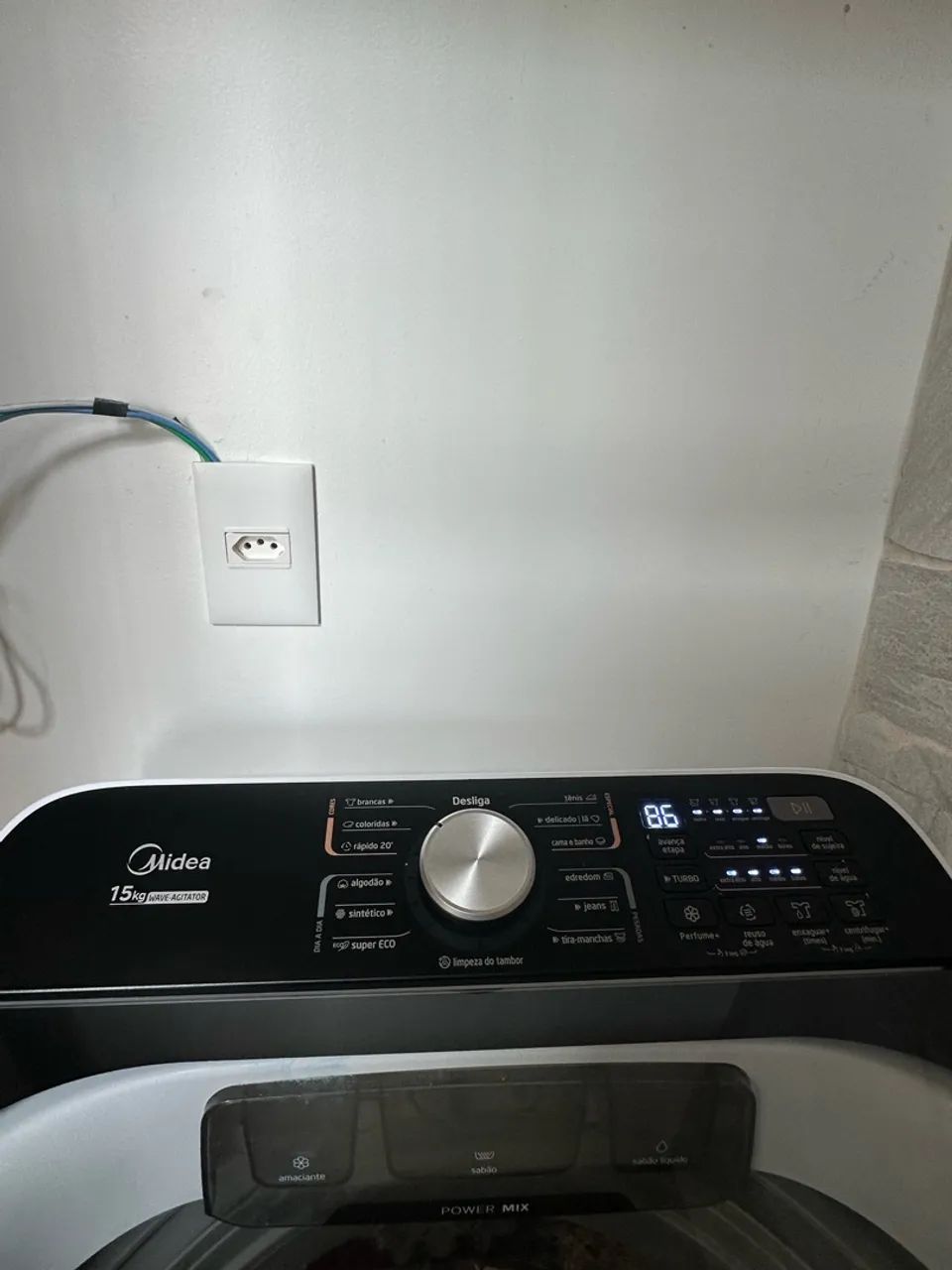 Lavadora Midea 15kg - praticamente nova, 3 meses de uso - Foto 5