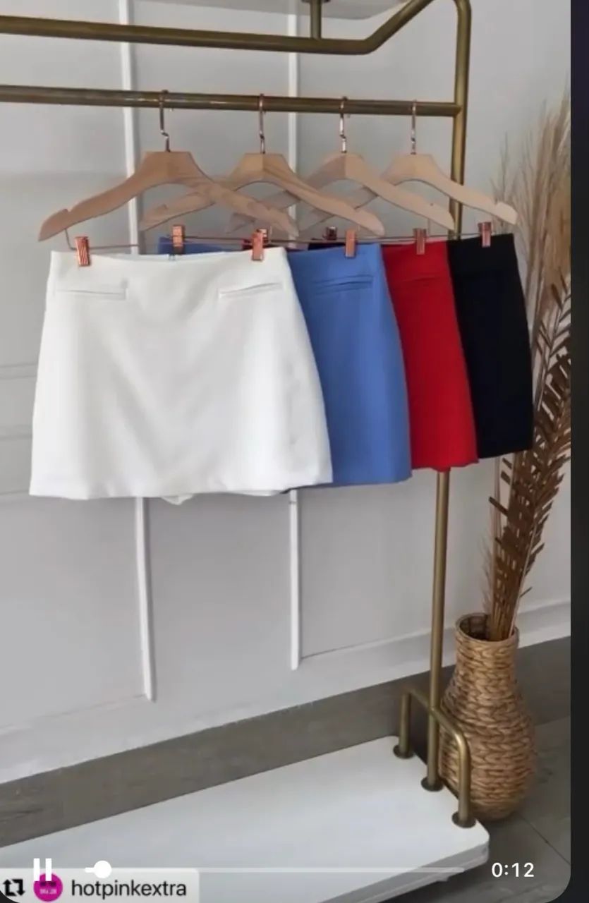 Shorts saia Hot Pink Extra - Off White - Foto 3