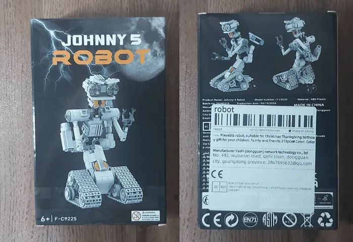robô johnny 5 e batmóvel 1989 - blocos de montar