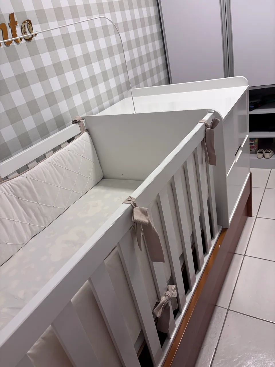 Berço Multifuncional Completo com Colchão - Foto 4
