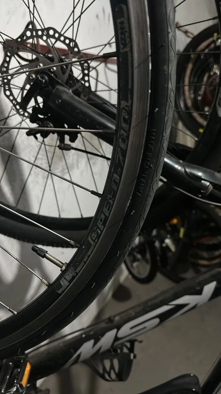 Rodas e pneus 700 speed com cassete de 8v e blocagens - Foto 3