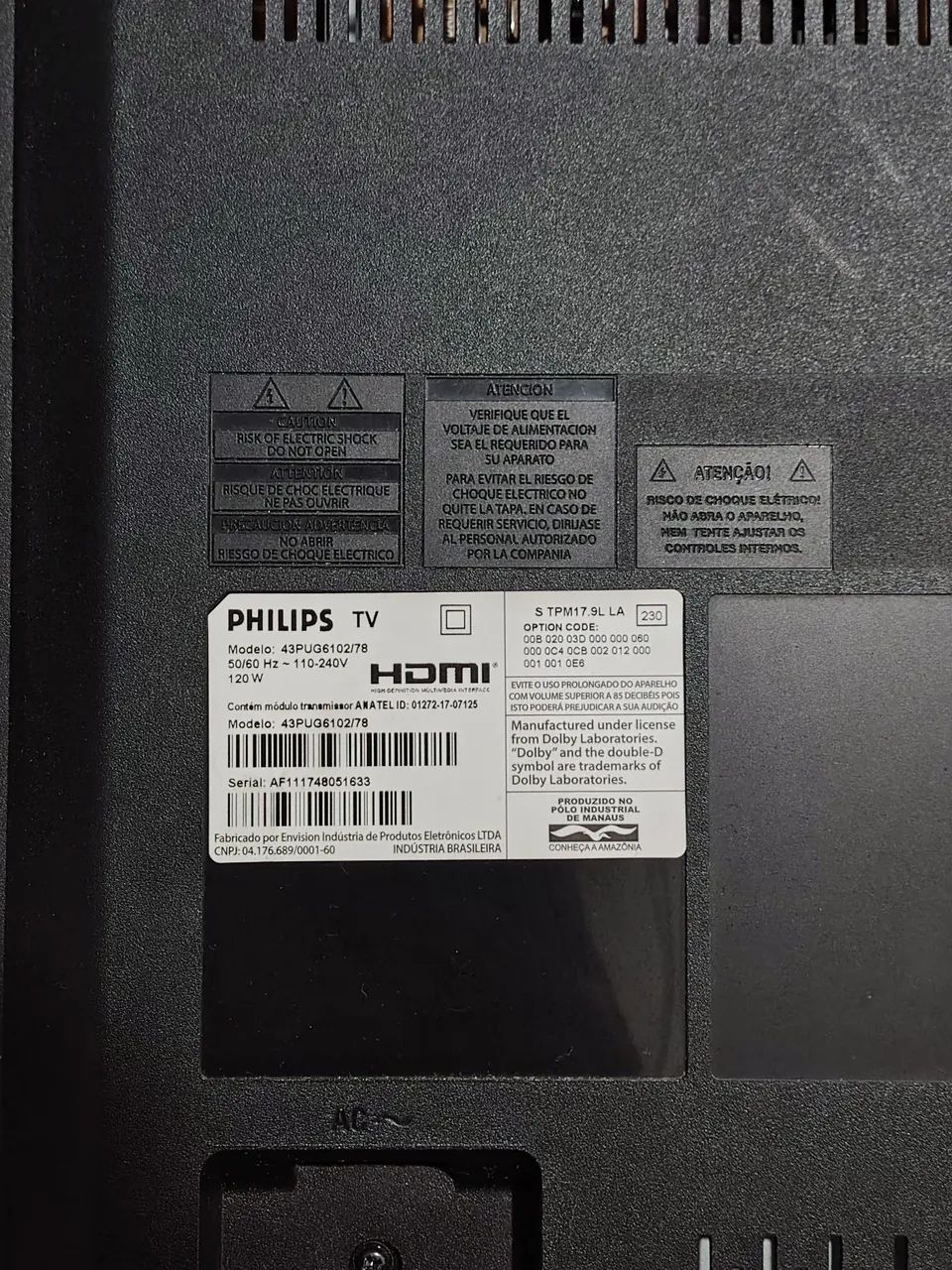 Smart Tv Philips 43 polegadas - Foto 2