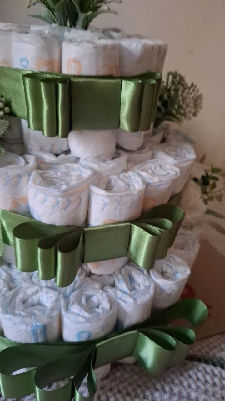 Bolo de fraldas chá
