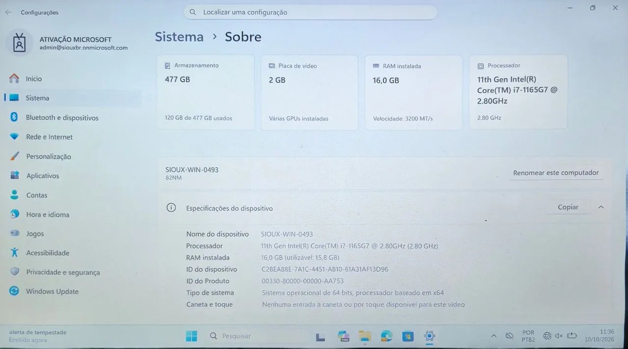 Notebook Lenovo v14 i7 promoção - Foto 2