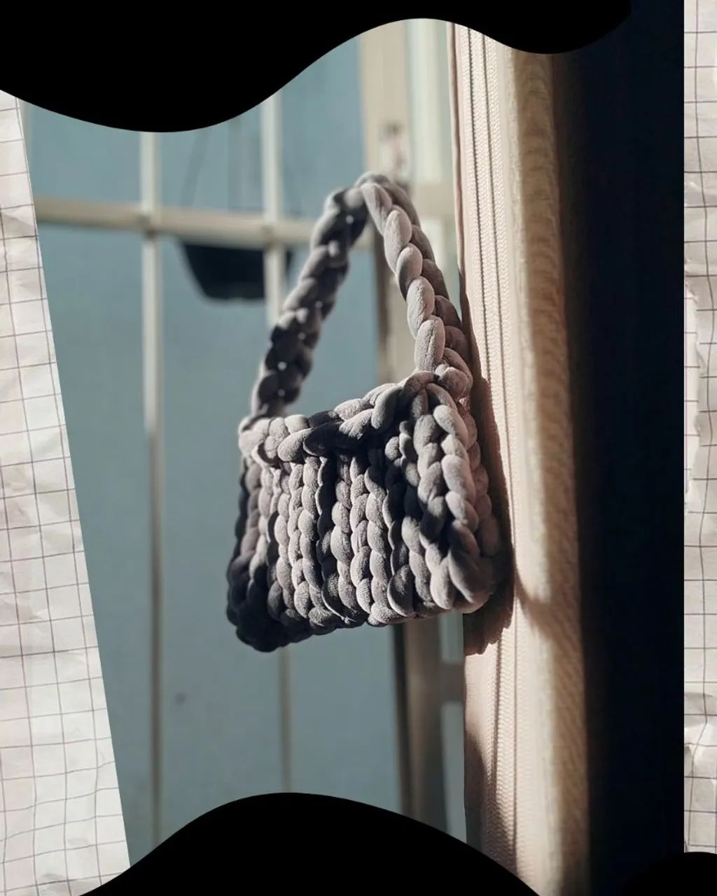 Pelúcia Bolsa de Crochê - Foto 2
