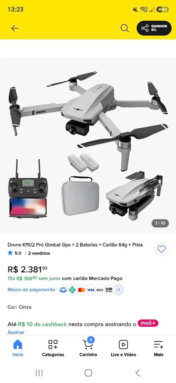Drone quadicopter KFPLAN KF102 - Foto 2