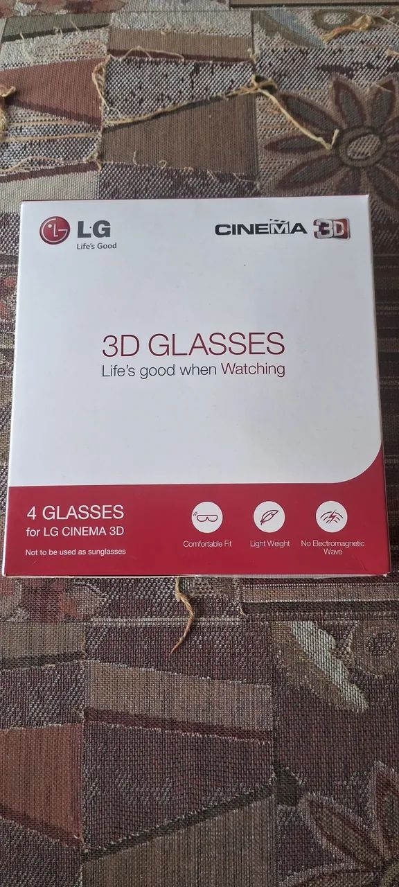 Conjunto de óculos 3D LG - Foto 2