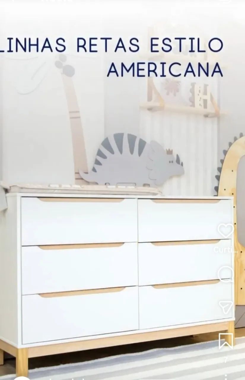 Berço e cômoda cozy - Foto 2