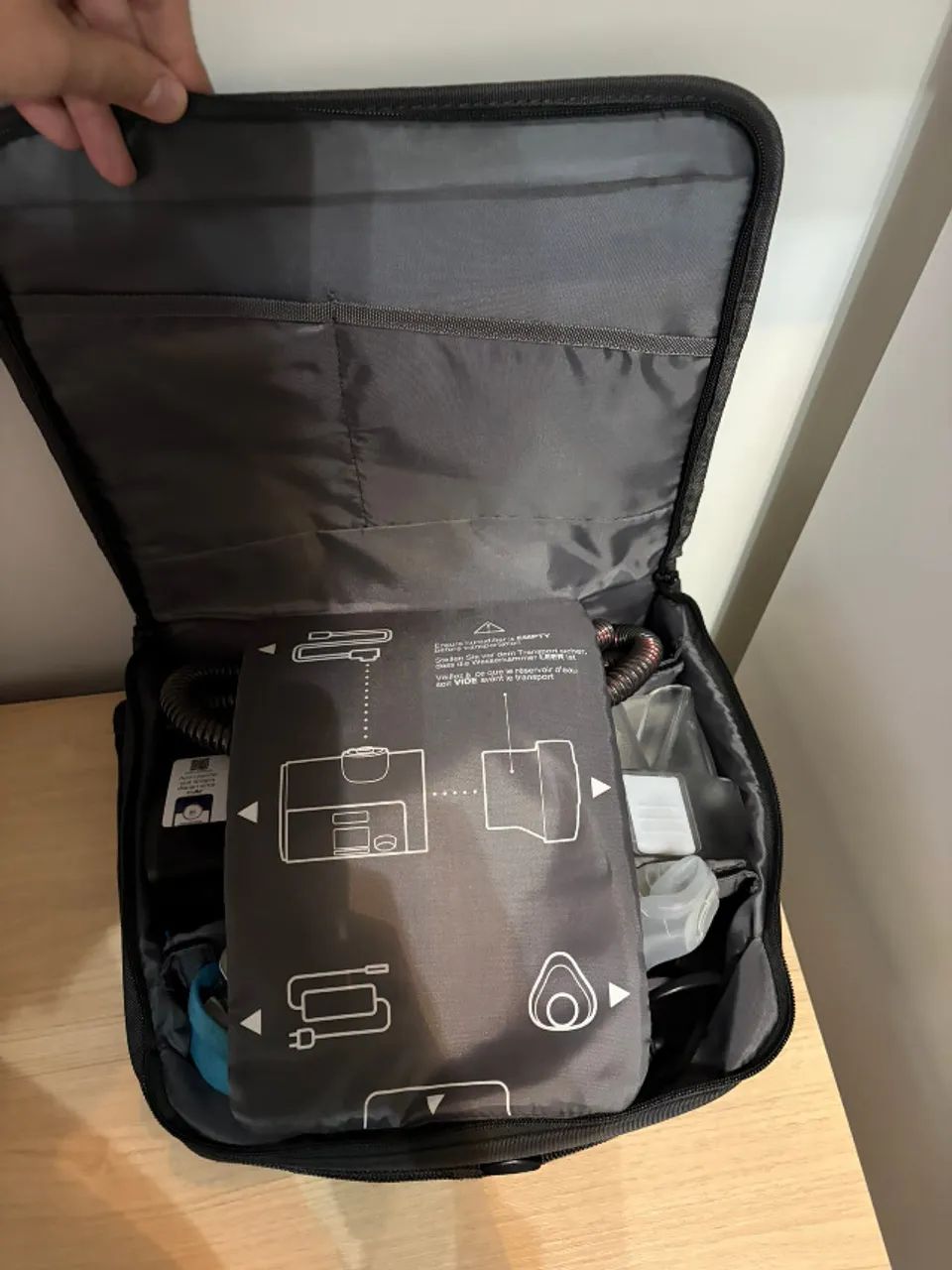 CPAP automático S10 AutoSet c Umidificador + Traqueia aquecida + Máscara Nasal AirFit N30i - Foto 4