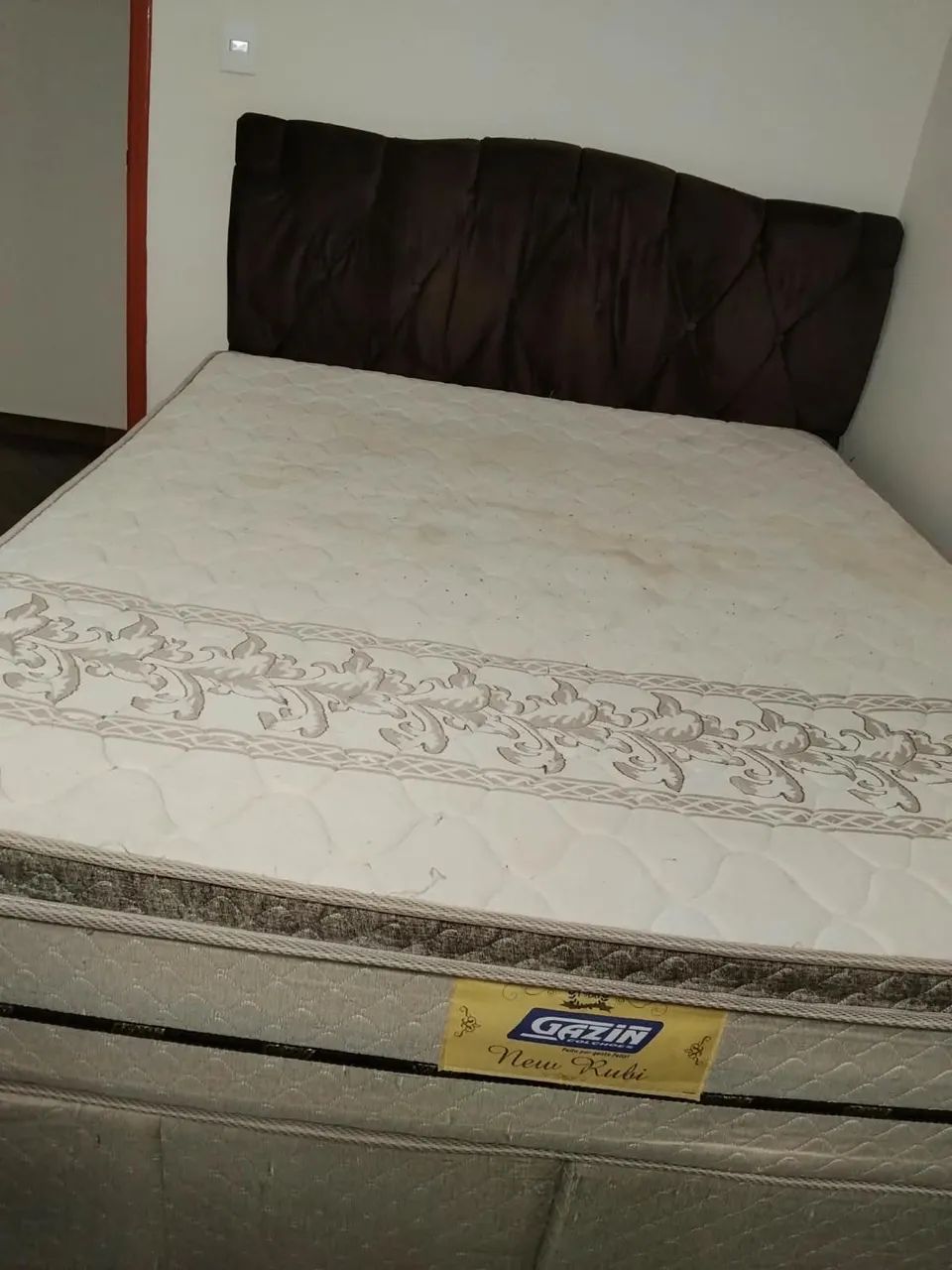 Vendo cama de casal com a cabeceira colchão Gazin - Foto 5