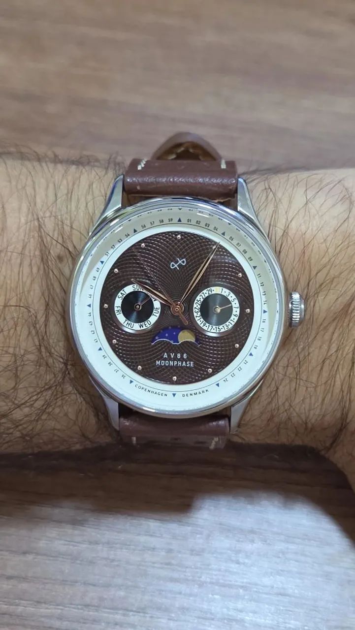 Relógio AV86 Moonphase Guilloché - Foto 5