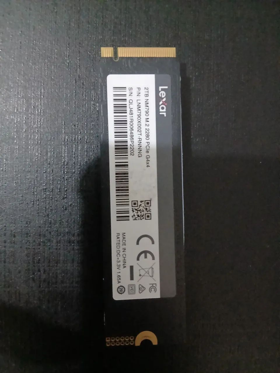 SSD NVME lexar 2TB