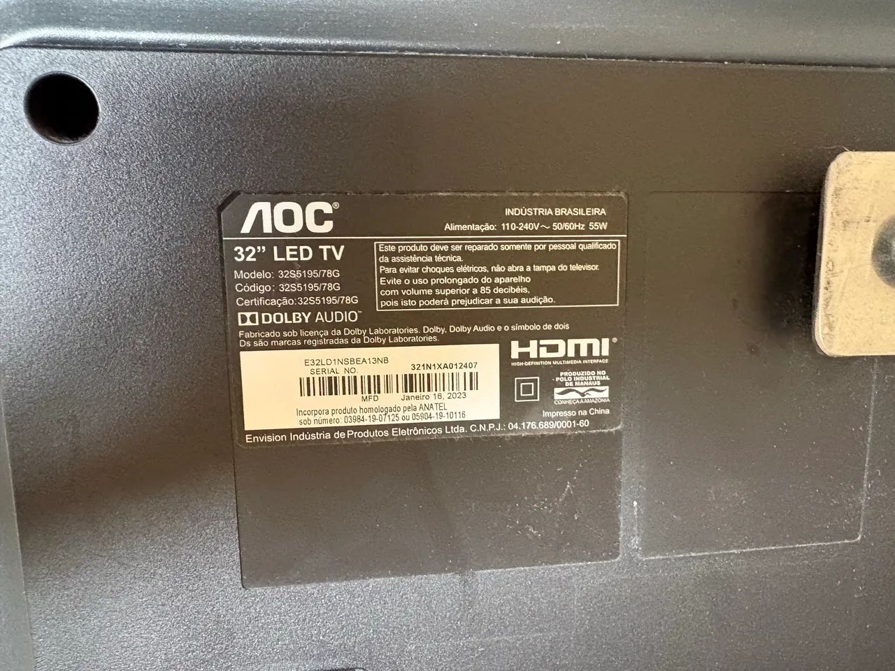 TV LED AOC 32? MUITO NOVA  - Foto 3