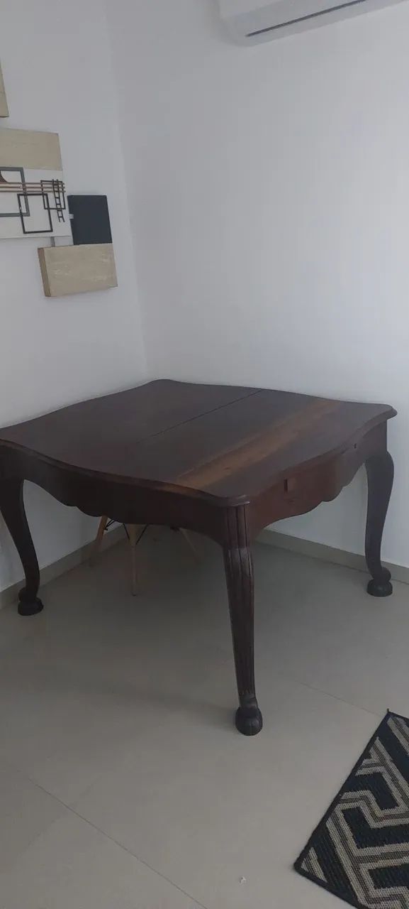 Mesa Antiga de jantar em madeira maciça - Foto 2