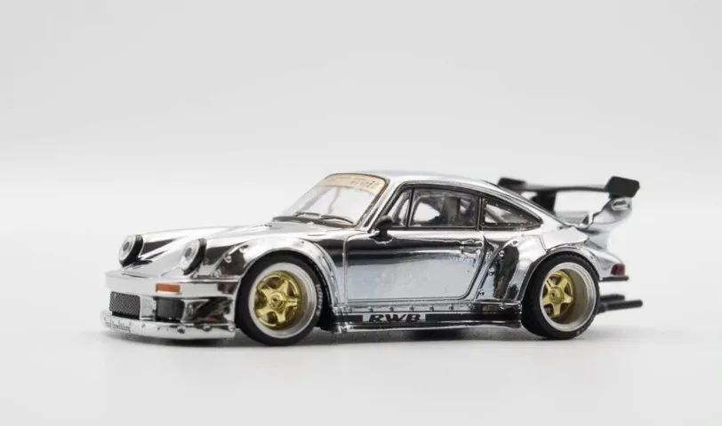 ポップレース 1/64 RWB 930 シルバークローム Pop Race Porsche RWB 930 1:64 Silver Chome - Las Vegas SUPERCON