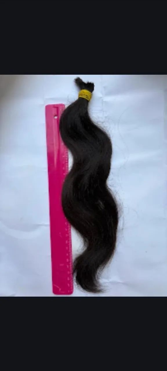 Cabelo Humano: 100% Virgem e Natural. 30 CM - Foto 2