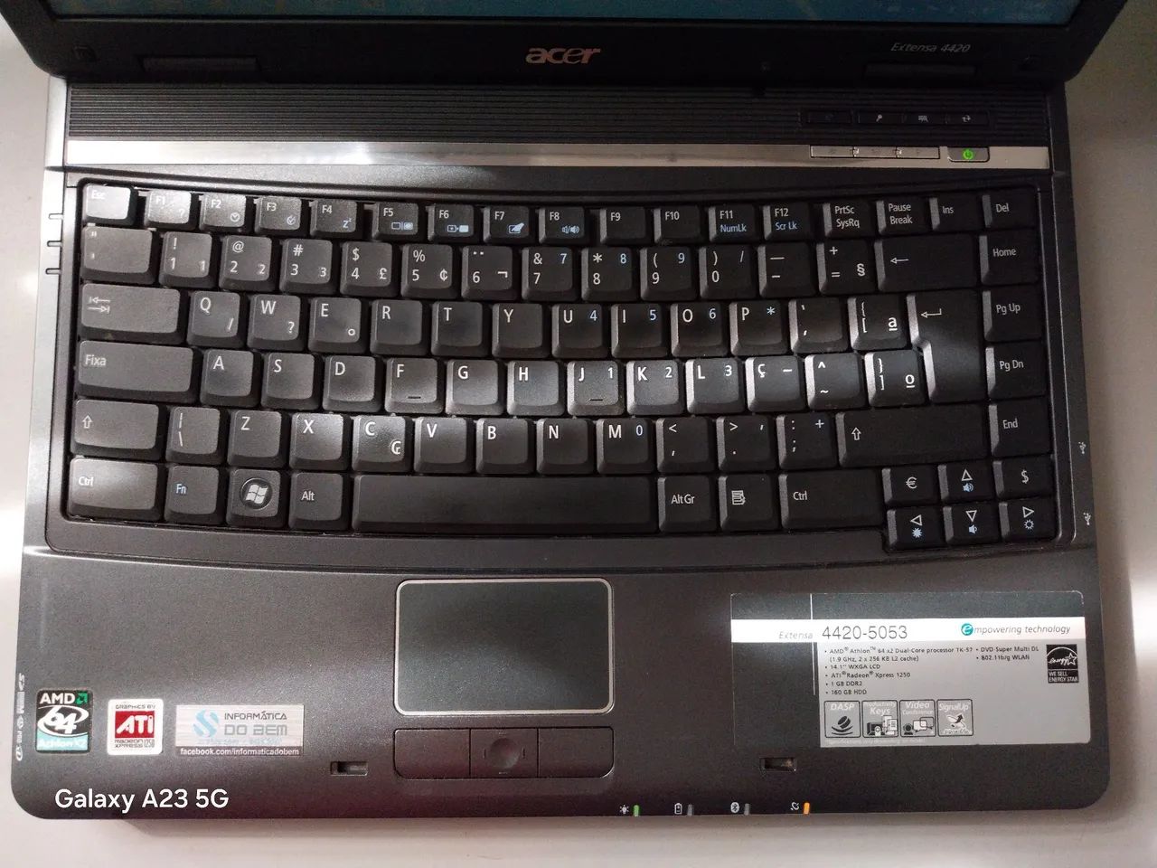 Notebook Acer Extensa 4420 - Funcionando 100% - Foto 2