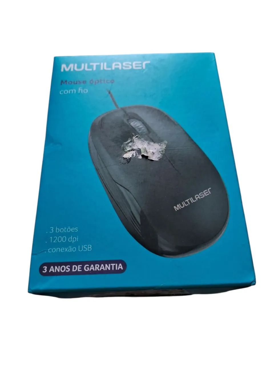 Mouse USB com fio Multilaser 
