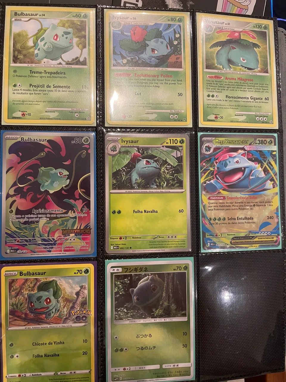 Bulbasauro, Kingler, Rapidash. Pokemon TCG