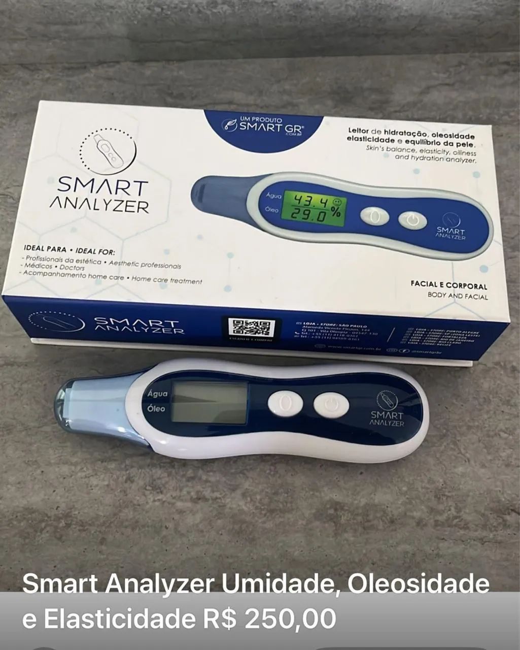 Smart Analyzer Umidade, Oleosidade e Elasticidade