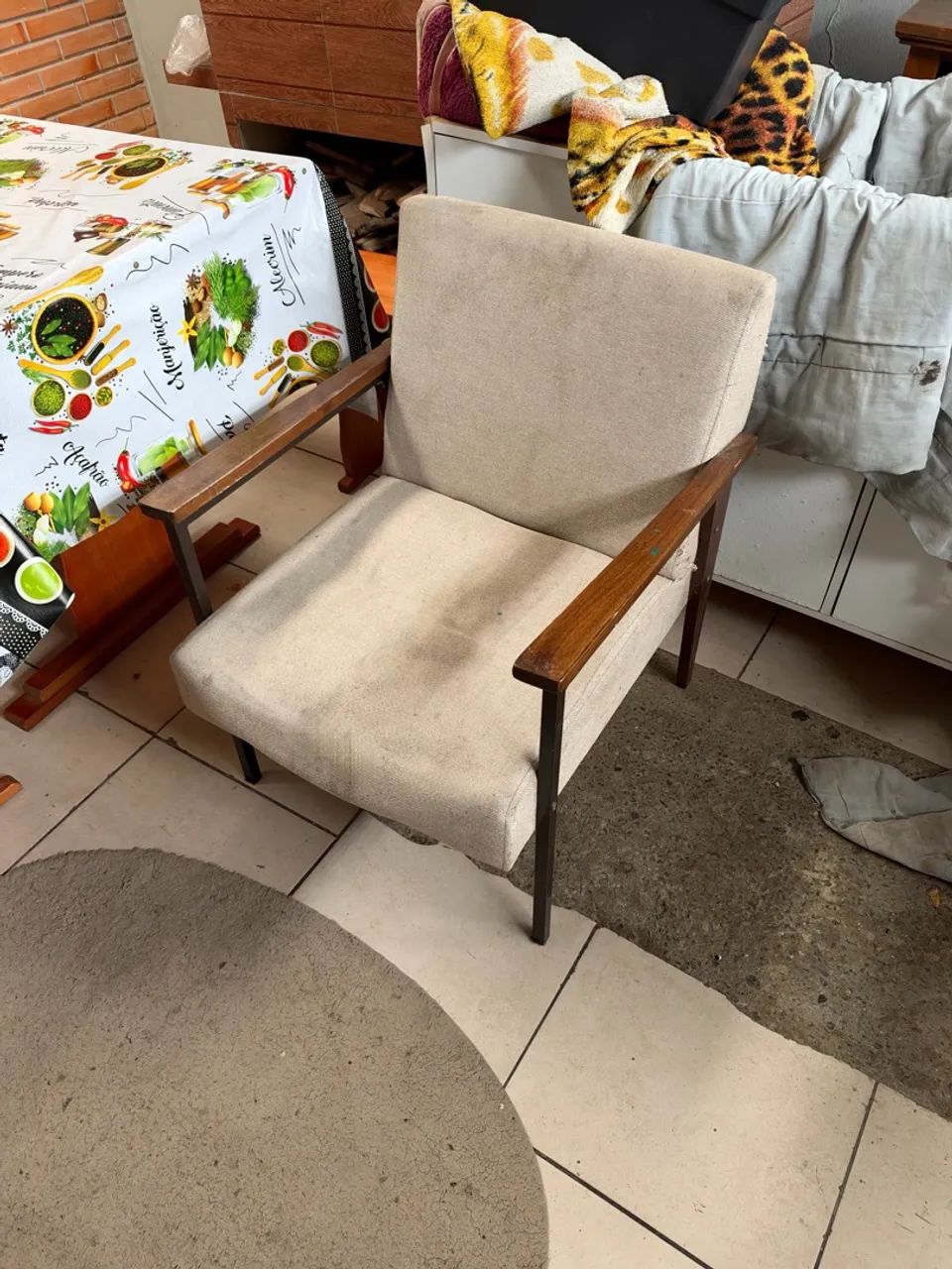 Poltrona de linho 