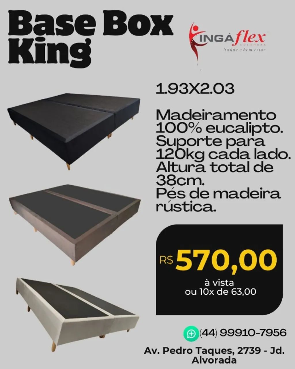 PROMOÇÃO - BASE BOX MEDIDA KING!!