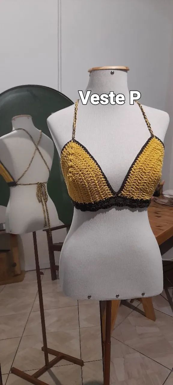 tops em crochê - Foto 5