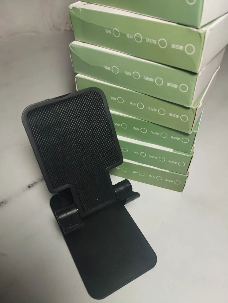 Suporte de mesa para celular e tablet ajustável e dobrável - Foto 2