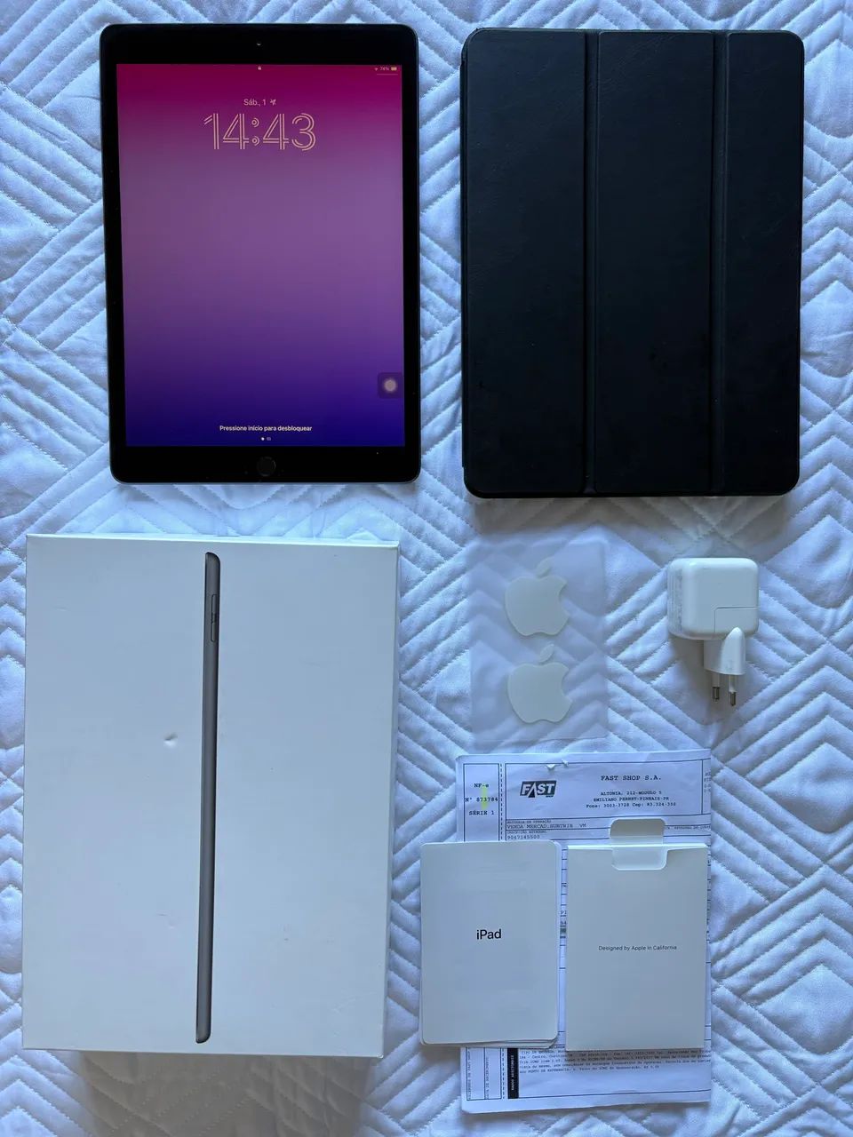iPad 32Gb 7 Geração + Capa, Caixa, Manuais e NF - Foto 3